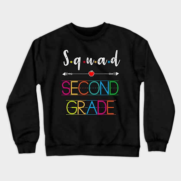 2nd Second grade squad back to school teacher gifts Crewneck Sweatshirt by Ortizhw